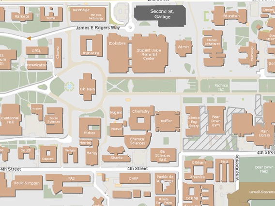 graphic of the UɫӰ campus map